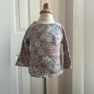 Floral Patterned Long Sleeve Top